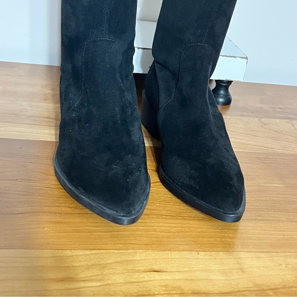 Steve Madden Women's Jody Thigh High Black Faux Suede Boots Size‎ 7 M - Picture 3 of 8